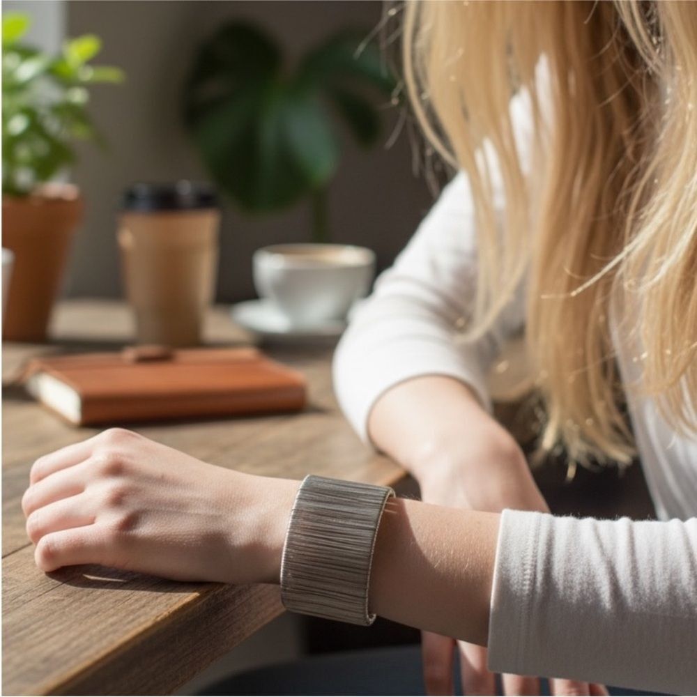 Elegant Silver Cuff Bracelet